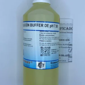solución amortiguadora (tampón) que mantiene un pH neutro
